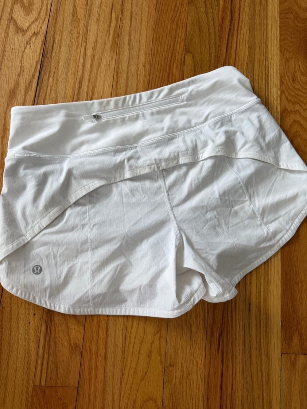 lululemon athletica White Athletic Running Shorts